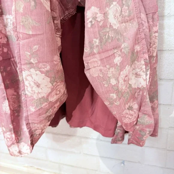 Trixxi Tiered Floral Maxi Dress XL Cottage Fairy Prairie Peasant Garden Party - Picture 10 of 14